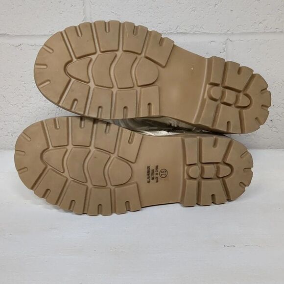 Ivory Women's Patent Leather Combat Boots 7.5 - Picture 7 of 7